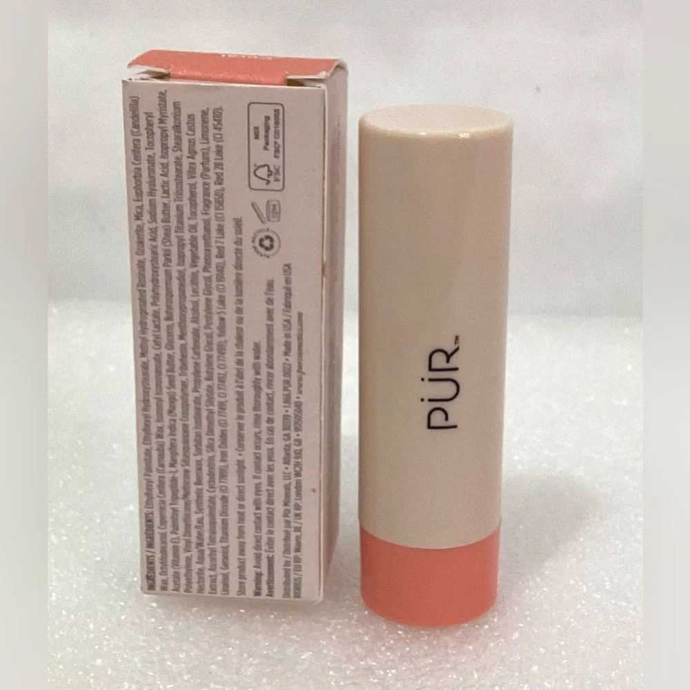 Silky Tint PUR Creamy Multitasking Stick with Peptides Coral Cosmo 0.21oz/ 6g